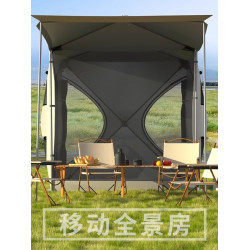 車尾帳篷延伸遊後備箱戶外露營野營過夜防蚊遮陽棚側帳車邊帳