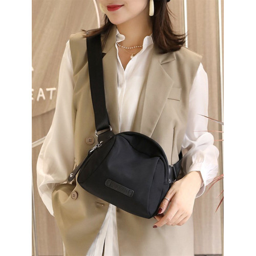 休閒日系2026胸包貝殼包防水牛津布包大容量斜後後背包輕便女潮胸前包