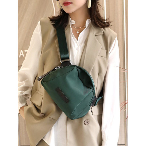 休閒日系2026胸包貝殼包防水牛津布包大容量斜後後背包輕便女潮胸前包