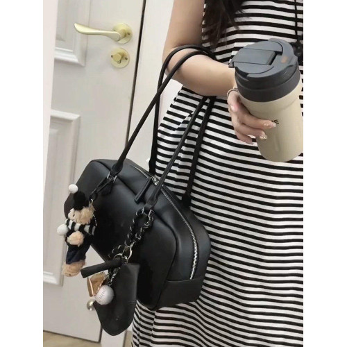 真皮大容量托特包包女2026新款高級感通勤手提單肩保齡球波士頓包 真皮大容量托特包包女2026新款高級感通勤手提單肩保齡球波士頓包