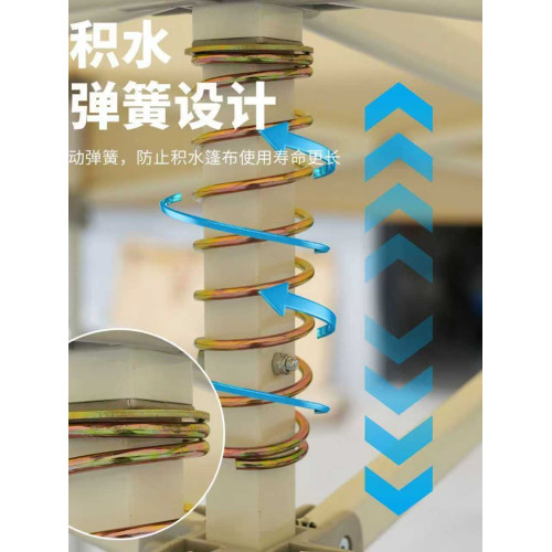 六稜四腳傘帳篷擺攤用四角特厚雨棚大傘戶外集市遮陽棚折曡式雨篷