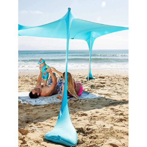 海邊沙灘帳篷天幕戶外露營裝備用品可折曡遮陽乘涼棚釣魚防曬旅遊