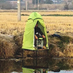戶外釣台帳篷開單陽棚野外釣魚專用自動防風保暖速防雨人垂釣