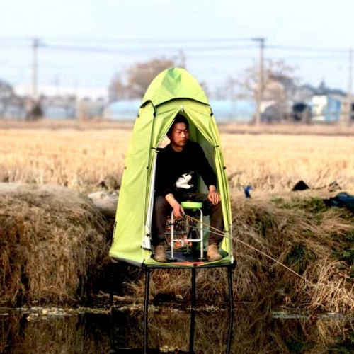 戶外釣台帳篷開單陽棚野外釣魚專用自動防風保暖速防雨人垂釣