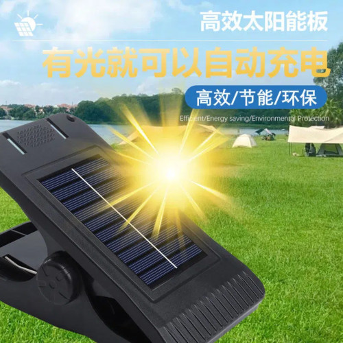 新款太陽能夾子燈庭院感應燈戶外防水家用壁燈院子照明路燈充電