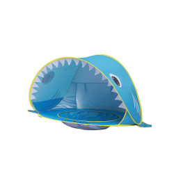 全自動沙灘帳篷速開可攜式兒童海邊防曬遮陽棚折曡加大簡易防風帳篷