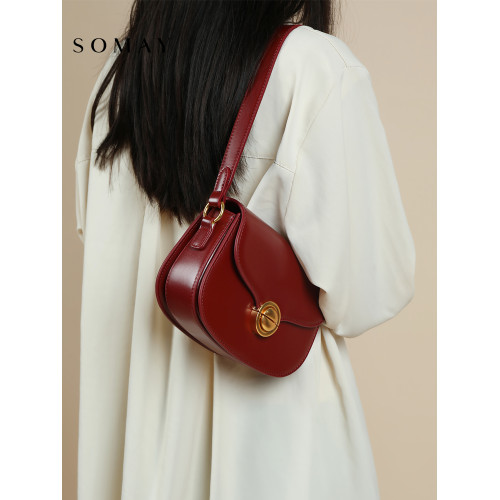 馬鞍包包女士2026新款春夏百搭單肩斜後後背包女款小衆質感腋下女包小