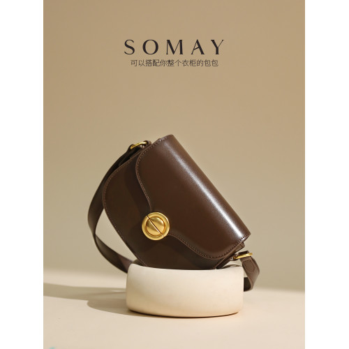 馬鞍包包女士2026新款春夏百搭單肩斜後後背包女款小衆質感腋下女包小