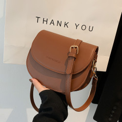 高級感小包包2026新款時尚質感女包春季復古單肩包百搭斜背馬鞍包