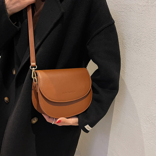 高級感小包包2026新款時尚質感女包春季復古單肩包百搭斜背馬鞍包