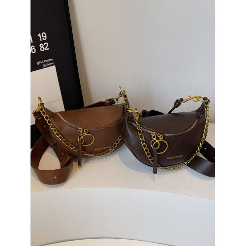 休閒小包包女士2026新款時尚單肩斜後後背包百搭胸包腰包高級感馬鞍包