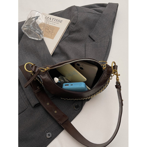 休閒小包包女士2026新款時尚單肩斜後後背包百搭胸包腰包高級感馬鞍包