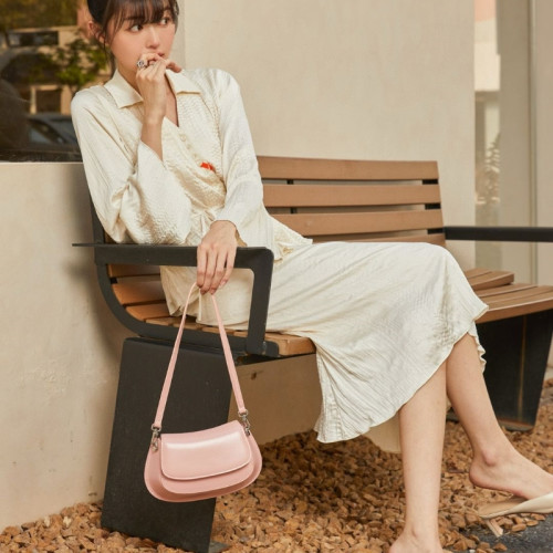 2025新款真皮女包納帕牛皮馬鞍包單肩斜背小方包時尚百搭腋下包女