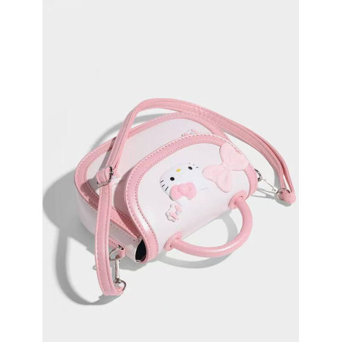 卡通KT貓兒童包包女可愛馬鞍包2025新款日系餅乾包手提單肩斜後後背包 卡通KT貓兒童包包女可愛馬鞍包2025新款日系餅乾包手提單肩斜後後背包