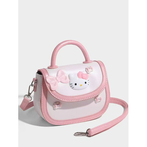 卡通KT貓兒童包包女可愛馬鞍包2025新款日系餅乾包手提單肩斜後後背包 卡通KT貓兒童包包女可愛馬鞍包2025新款日系餅乾包手提單肩斜後後背包