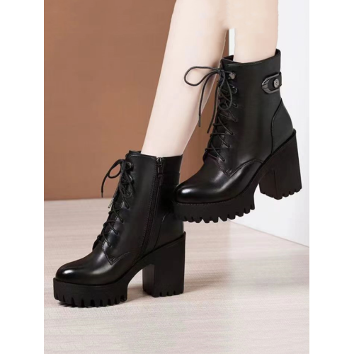 品牌高跟粗跟馬丁鞋女2026秋季新款軟皮厚底防水台增高顯瘦短靴女 品牌高跟粗跟馬丁鞋女2026秋季新款軟皮厚底防水台增高顯瘦短靴女