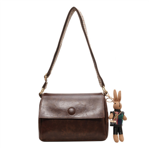 香港品牌真皮包包女2026春夏新款高級感復古小方包時尚單肩斜後後背包