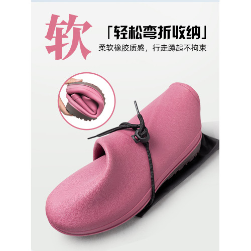 TPE橡膠雨鞋女款2026新款水鞋時尚外穿水靴通勤輕便膠鞋防滑雨靴