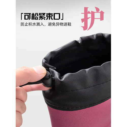 TPE橡膠雨鞋女款2026新款水鞋時尚外穿水靴通勤輕便膠鞋防滑雨靴