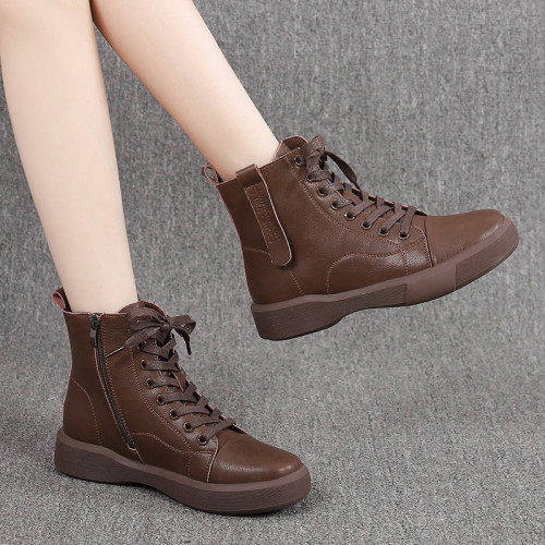 美拉德風馬丁靴女英倫復古2025冬季新款女短靴厚底防滑大碼女靴子 美拉德風馬丁靴女英倫復古2025冬季新款女短靴厚底防滑大碼女靴子