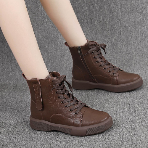 美拉德風馬丁靴女英倫復古2025冬季新款女短靴厚底防滑大碼女靴子 美拉德風馬丁靴女英倫復古2025冬季新款女短靴厚底防滑大碼女靴子