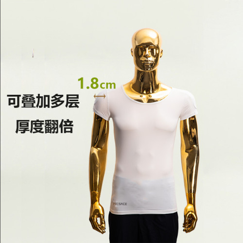 白寬肩膀墊肩神器美肩霤肩斜肩窄肩直角肩墊仿真隱形假肌肉衣打底