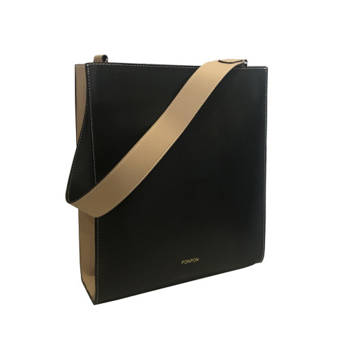 韓國新款潮小衆撞色簡約通勤托特包商務大容量單肩包上班公文包女 韓國新款潮小衆撞色簡約通勤托特包商務大容量單肩包上班公文包女