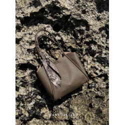 RANU原創菜籃子托特包包女2025新款真皮大容量百搭通勤大包單肩包