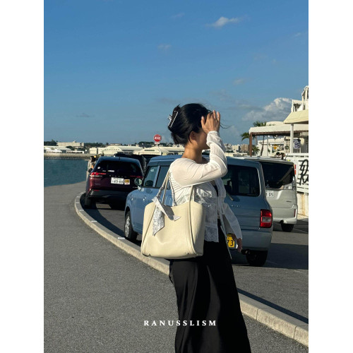 RANU原創菜籃子托特包包女2025新款真皮大容量百搭通勤大包單肩包