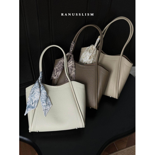 RANU原創菜籃子托特包包女2025新款真皮大容量百搭通勤大包單肩包