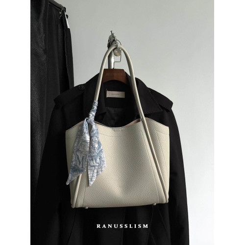 RANU原創菜籃子托特包包女2025新款真皮大容量百搭通勤大包單肩包