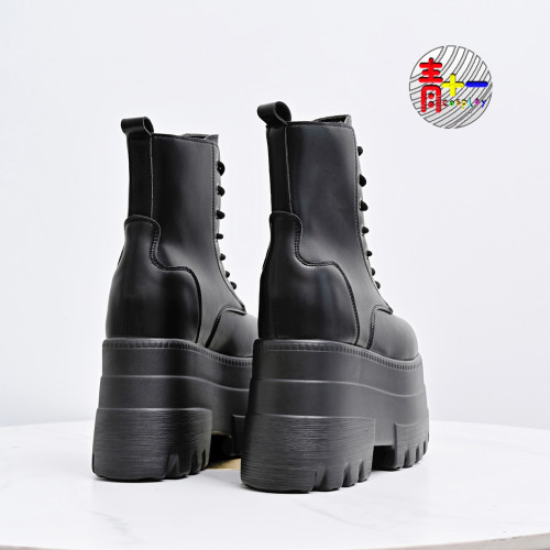 增高鞋cosplay小個子成男漫展20cm馬丁靴16cm黑色大碼厚底鞋增高 增高鞋cosplay小個子成男漫展20cm馬丁靴16cm黑色大碼厚底鞋增高