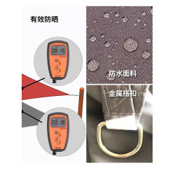 天幕戶外陽光房遮陽布陽台防曬隔熱防曬布野餐院子露台庭院遮陽棚