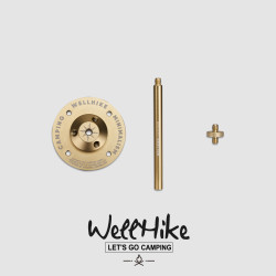 探野者戶外露營氛圍燈法蘭盤燈架四分之一接口連接38燈/燈