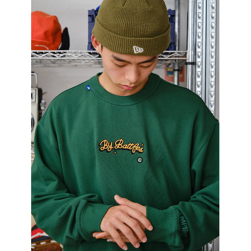 Battles 秋季基礎刺綉重磅毛圈純棉長袖T恤男女薄款衛衣套頭寬鬆 Battles 秋季基礎刺綉重磅毛圈純棉長袖T恤男女薄款衛衣套頭寬鬆