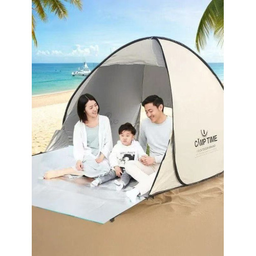 一秒速開戶外帳篷沙灘草坪休閒釣魚防曬公園郊遊自動快速折曡帳篷