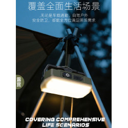 戶外露營燈卡片式磁吸工作燈帳篷燈氛圍燈野營照明燈充電超長續航