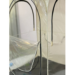 釣魚棚曬背理髮防風帳篷擺攤保暖嬰兒老人曬太陽透明帳蓬釣魚帳篷