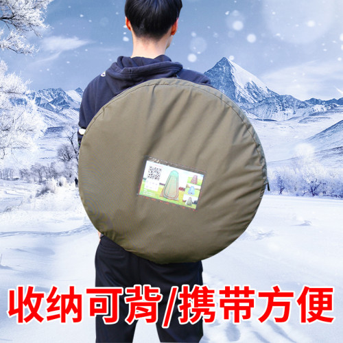 釣魚小帳篷專用單人冬釣用冬季戶外冰釣洗澡加厚防雨雙人保暖垂釣