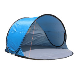 5-8人大號沙灘帳篷全自動速開防曬可攜式兒童公園戶外 海邊海灘遮陽