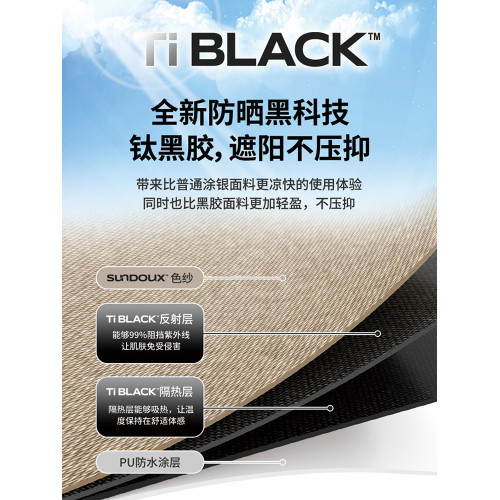 挪客硬山黑膠超大天幕超輕防雨防曬天幕野外露營沙灘帳篷遮陽棚