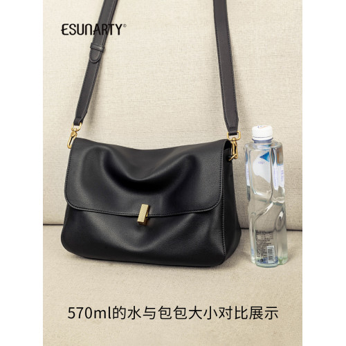 真皮包包女款2026新款冬季高級感單肩鏈條包休閒軟皮斜背子母包女