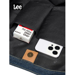 Lee官方牛仔布托特包女生休閒單肩包大容量輕便手提包學生手拎包