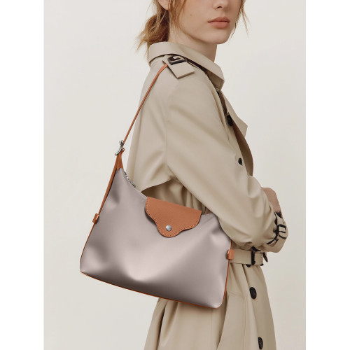 音樂家新款輕便上班雜物單肩包女士日常通勤包百搭簡約hobo包尼龍