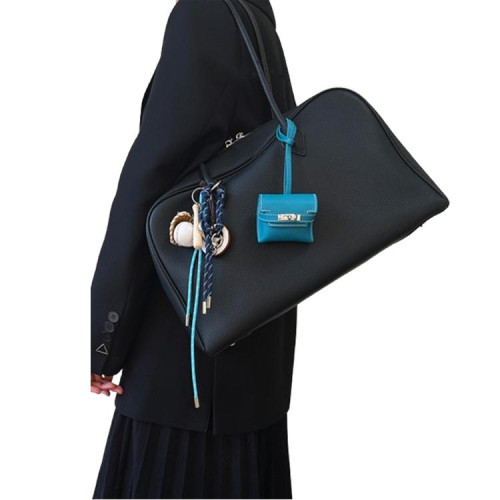 黑色真皮大容量托特包包女式2026新款輕奢小衆高級感單肩波士頓包