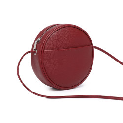 YONBEN/元本良廠安可拉紅單肩圓包休閒外出可攜式單肩斜後後背包百搭包