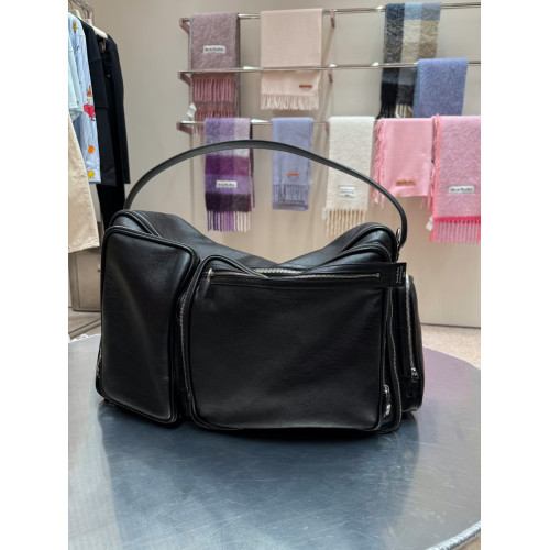 網紅同款真皮暗黑多口袋超大托特包大容量休閒手提單肩大包百搭女