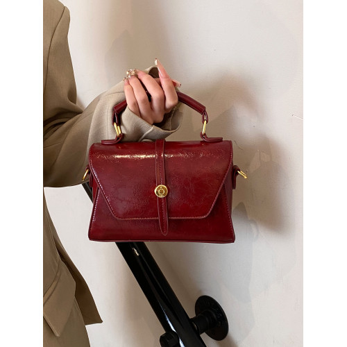 紅色新娘結婚包包女士2026新款輕奢小衆設計精緻高級感斜背馬鞍包