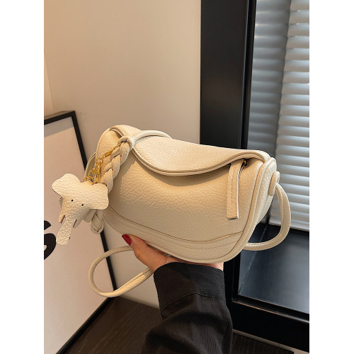 法式小衆包包女2026新款高級感單肩斜後後背包爆款秋冬百搭馬鞍餃子包