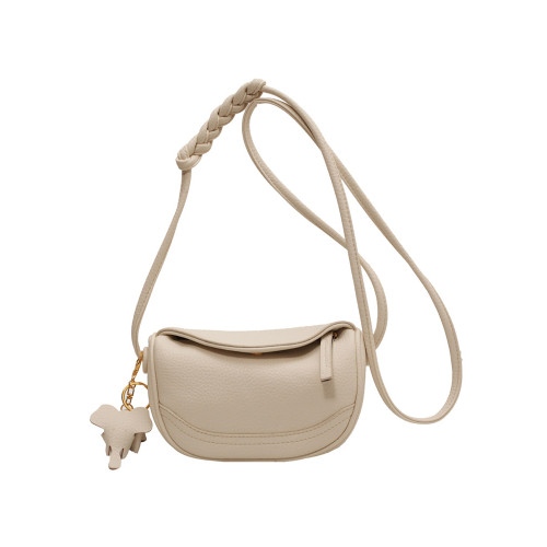 法式小衆包包女2026新款高級感單肩斜後後背包爆款秋冬百搭馬鞍餃子包